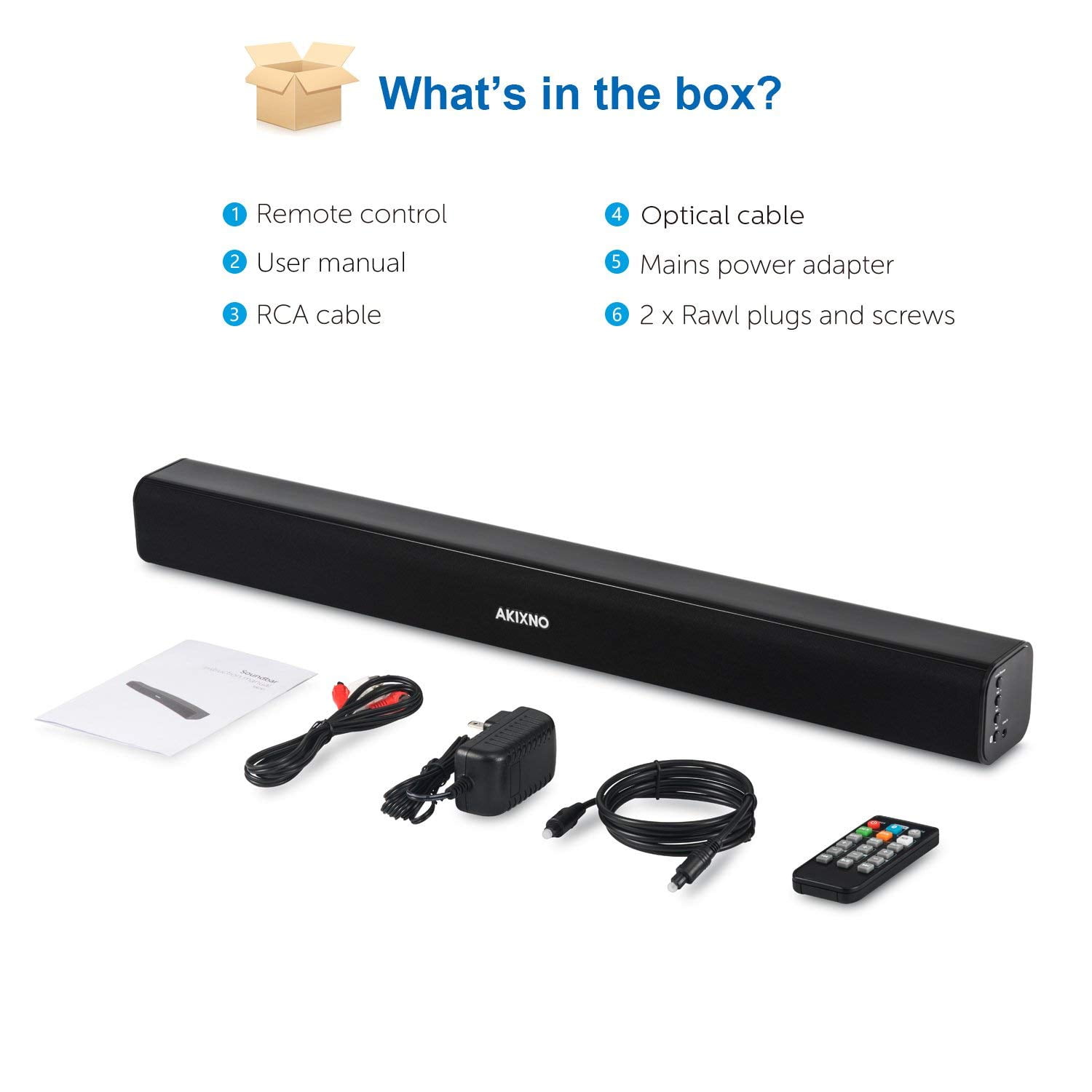 akixno bluetooth soundbar