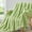 Green, variant on Cream White Throw Blanket 3D Ribbed Jacquard Fleece Flannel Velvet Plush Decorative Bed Blanket- Super Soft, Lightweight, Warm and Cozy for Couch Sofa, Home Decor