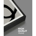 thumbnail image 5 of SHENIFY large 24x36in3pcs Black Framed Black Abstract Wall Art Decor Duotone Minimal Dark Brush Stroke Prints Shapes Illustrations Modern Art Decorative Ready To Hang, 5 of 5