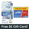 Oral-B Kids Electric Toothbrush and Crest Kid's Cavity Protection Toothpaste (Pack of 3) + FREE $5 Gift Card