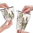 thumbnail image 3 of Lsque Western Desert Cowboys 1 Pattern Telescopic Pencil Bag Pen Holder Stationery Case, Stand-up Retractable Transformer Bag Organizer, 3 of 6