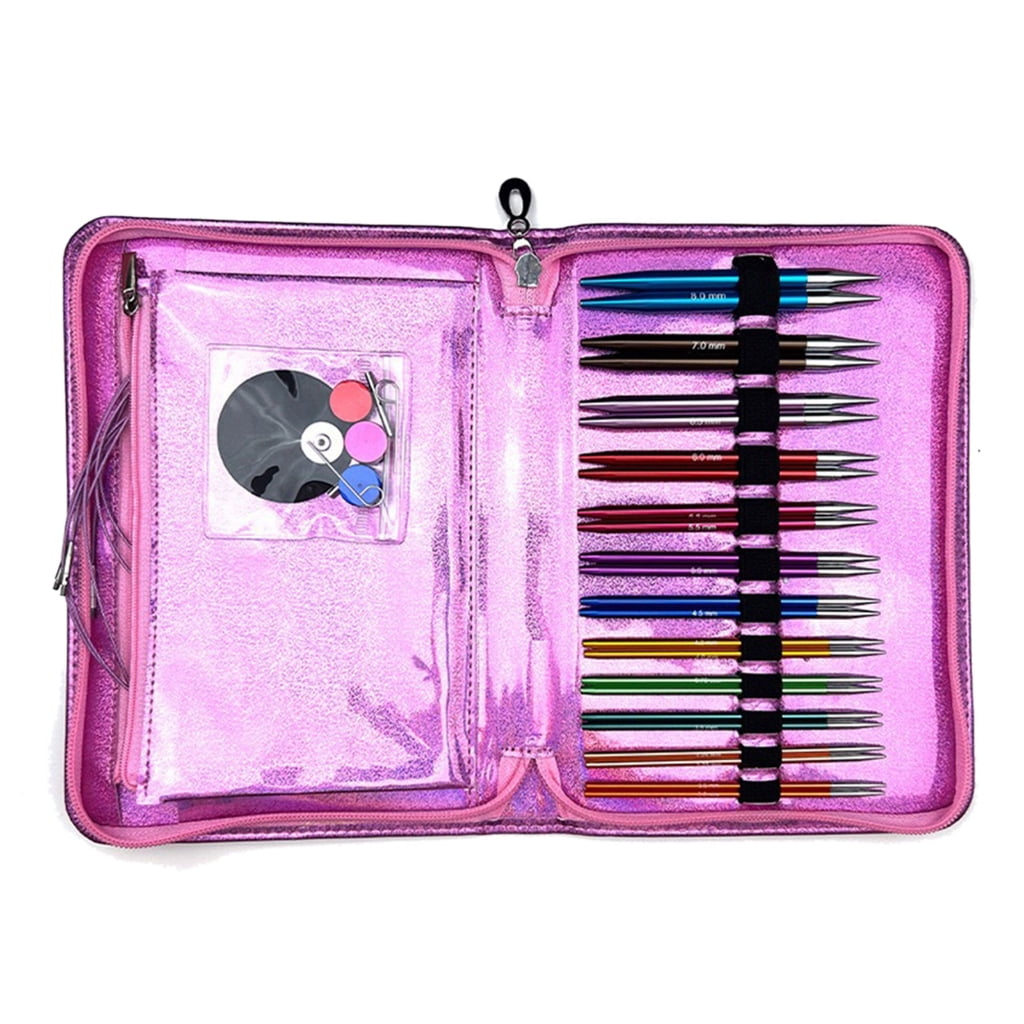 Multifunctional Circular Knitting Needle Set Size 3.0mm-8.0mm Interchangeable Needle Circular Needle Knitting Tool
