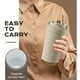thumbnail image 5 of Taza de café térmica con revestimiento de cerámica, pajita y asa | Taza doble de 500 ml para bebidas frías y calientes | Vaso de viaje portátil para hombres, mujeres y estudiantes, 5 of 6