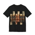 thumbnail image 3 of Skyscraper Silhouettes at Sunrise - Jersey Short Sleeve Tee, 3 of 4