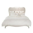thumbnail image 2 of Michael Amini London Place Eastern King Velvet Panel Bed - Creamy Pearl, 2 of 10