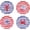 Ocean Creatures, variant on PETGLE Magnolia Floral Dinner Plates Set of 4, 11 Inch Large Ceramic Plates for Pasta, Steak, Stylish Serving Dishes, Microwave and Dishwasher Safe, Gift for Housewarming and Thanksgiving