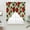 Green, variant on Beige Red Strawberry Swag Valances for Windows 2 Pack, Kitchen Window Curtains 36 Inch Length, Spring Floral Watercolor Summer Botanical Privacy Swag Curtains for Living Room/Bathroom 36"x36"