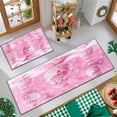 thumbnail image 6 of YIMEIS Flannel printed Christmas kitchen decorative mats, kitchen mats, bathroom mats, door mats, carpets, durable Pink Snowman Festival 15.7'' x 23.6''+19.7'' x 31.5''+17.7'' x 47.2'', 6 of 10