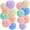 Pastel-15 Pcs, variant on Qianfeng Paper Pastel Hanging Pom Poms Colorful Party Decorations for Birthday Wedding, 15 Pcs
