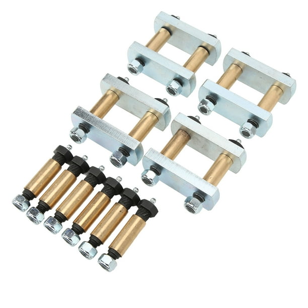 Kit de grilletes para sistema de suspensión, kit de grilletes de suspensión para vehículos recreativos mejorados, kit de grilletes de suspensión con acabado de lujo