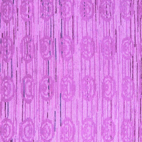 Ahgly Company Indoor Square Abstract Purple Modern Area Rugs, 4' Square