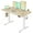 Nature, variant on INNOVAR Electric Standing Desk, Adjustable Height Stand up Desk, 55x24 inches Sit to Stand Home Office Desk with Splice Board, White Frame/White Top