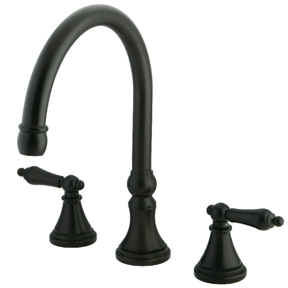 Kingston Brass KS2345AL Roman Two-Handle Deck Mount Roman Tub Faucet, Oil Rubbed Bronze