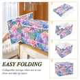 thumbnail image 2 of Yayeee Collapsible Cube Storage Bin with Lid Fabric Closet Decorative Basket with Handles, Gradient Starfish Pattern, 2 of 7