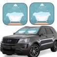 thumbnail image 1 of Fotbe Bathtub with Soap Bubbles Juego de 2 Piezas de Parasoles para Parabrisas | Bloqueador Solar para Auto | Accesorios Plegables para Protección Solar Interior-Medium, 1 of 6