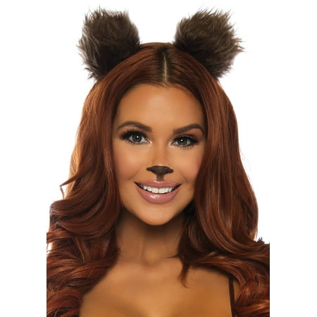 Brown Bear Ears Headband Adult Halloween Accessory