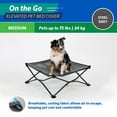 thumbnail image 5 of Coolaroo On the Go Elevated Pet Bed Replacement Cover, Medium, Steel Gray, 5 of 5