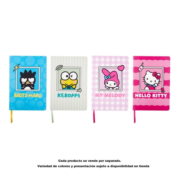 Cuaderno MyShop Hello Kitty y sus amigos Tamaño A5 con Pasta Suave Varios Modelos 1 Pieza