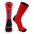 thumbnail image 2 of Red/Black Player Id Crew Number Socks (#53, Large), 2 of 2