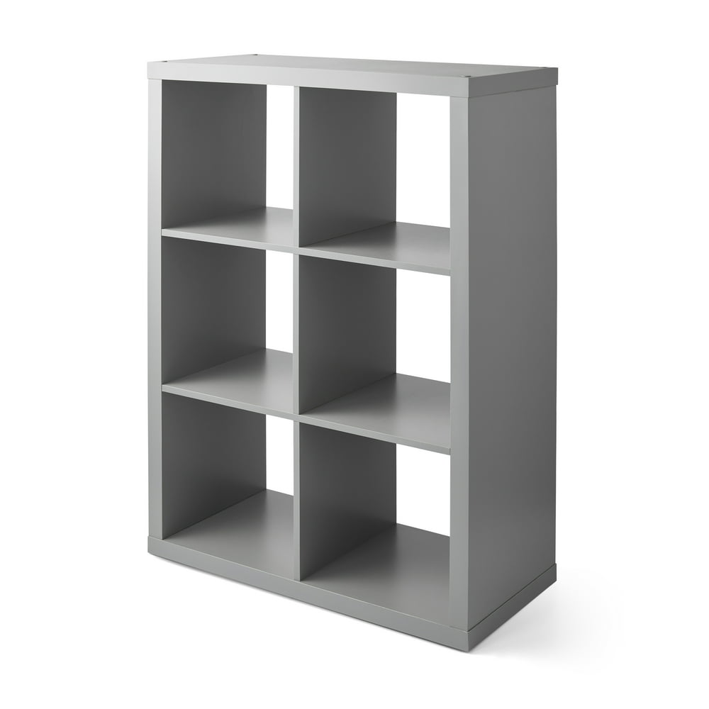 Mainstays Deluxe 6-Cube Storage Organizer, Multiple Colors - Walmart