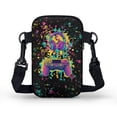 thumbnail image 2 of HELLHERO Crossbody Sling Bag for Women Polyester Adjustable Shoulder Strap Crossbody Bag with Double Layer Gaming Headset Controller, 2 of 7