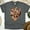 Dark Heather, variant on Peace Love Football Shirt | Cute Bow and Helmet Game Day Tee, Gold, Size XL