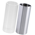 thumbnail image 2 of 2 Pcs Guitar Slide Medium Bottleneck Guitars Standard Stainless Steel Electric Glass 5.10X2.50X2.50CM, 2 of 5