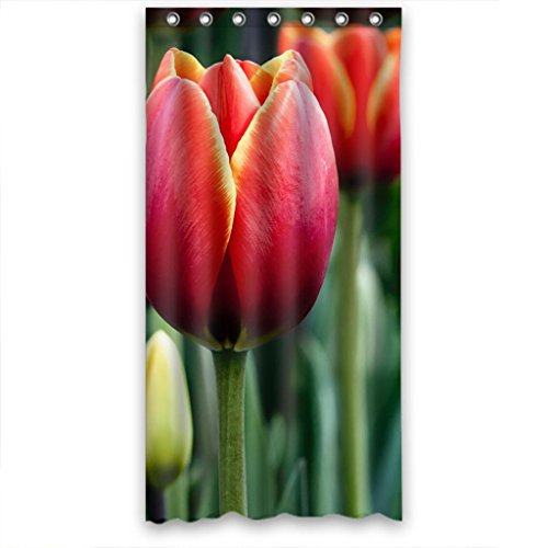 Cortina de Ducha ABPHQTO Glam Tulip Impermeable 90x180 cm 100% Poliéster