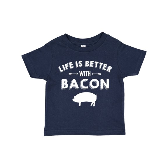 Inktastic Life's Better with Bacon Boys or Girls Toddler T-Shirt