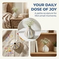 thumbnail image 5 of Unique Bargains Modern Ceramic Aesthetic Ribbed Flower Vase Rainbow 4.1"L x 4.1"W x 4.1"H, 5 of 5
