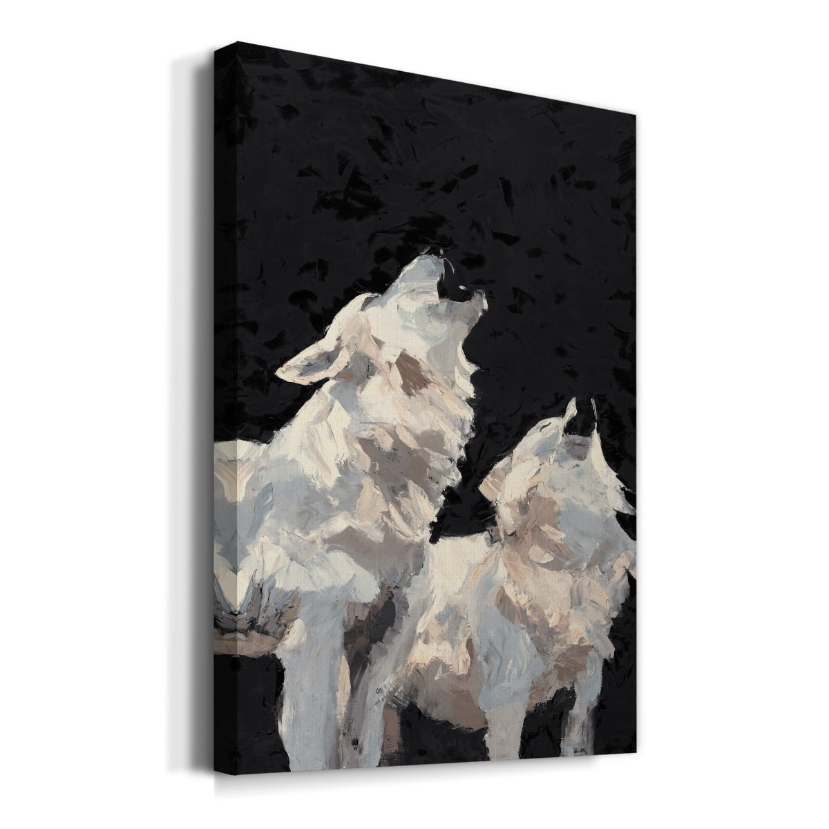 Midnight Wolves Premium Gallery Wrapped Canvas - Ready to Hang