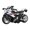 White, variant on Nieyigj Kids Pull Back Motorcycle Toy with Sound and Light Effects High Simulation Alloy Motorcycle Display Model for Boys Girls Birthday Gift Blue 5.7 Inches / 14.5 cm