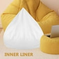 thumbnail image 2 of TOYMYTOY Soft White Bean Bag Liner Replacement with Easy to Clean Inner Cover, 2 of 7