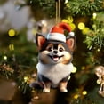 thumbnail image 3 of Harliver Christmas 3D Dog Pendant Decorative Hanging, Decorations for Xmas Tree Car Backpacks, Cute DIY Funny Dog Printing Acrylic Puppy Pendants Halloween Home Party, Dog Lovers Gift Idea Xmas Decor, 3 of 6