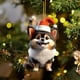 thumbnail image 3 of Adorno colgante de Navidad para perro - Pequeña mochila acrílica para coche y decoración para árbol, casa, pared, regalos, 3 of 6