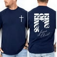thumbnail image 3 of Jesus Is King Cross T-Shirt – Christian Faith Shirt, Inspirational Religious Gift, God Graphic Tee for Believers,Full Size ,Full Size, 3 of 7