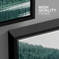 thumbnail image 4 of wall26 Framed Canvas Print Wall Art Set Duotone Mountain Range Forest Lake Nature Wilderness Photography Realism Rustic Landscape Colorful Cool for Living Room, Bedroom, Office - 16"x24"x3, 4 of 5