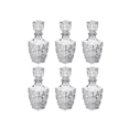 thumbnail image 1 of Juego 6 Licoreras Vidrio Cristal Agua Vino 250 Ml Diamante, 1 of 5