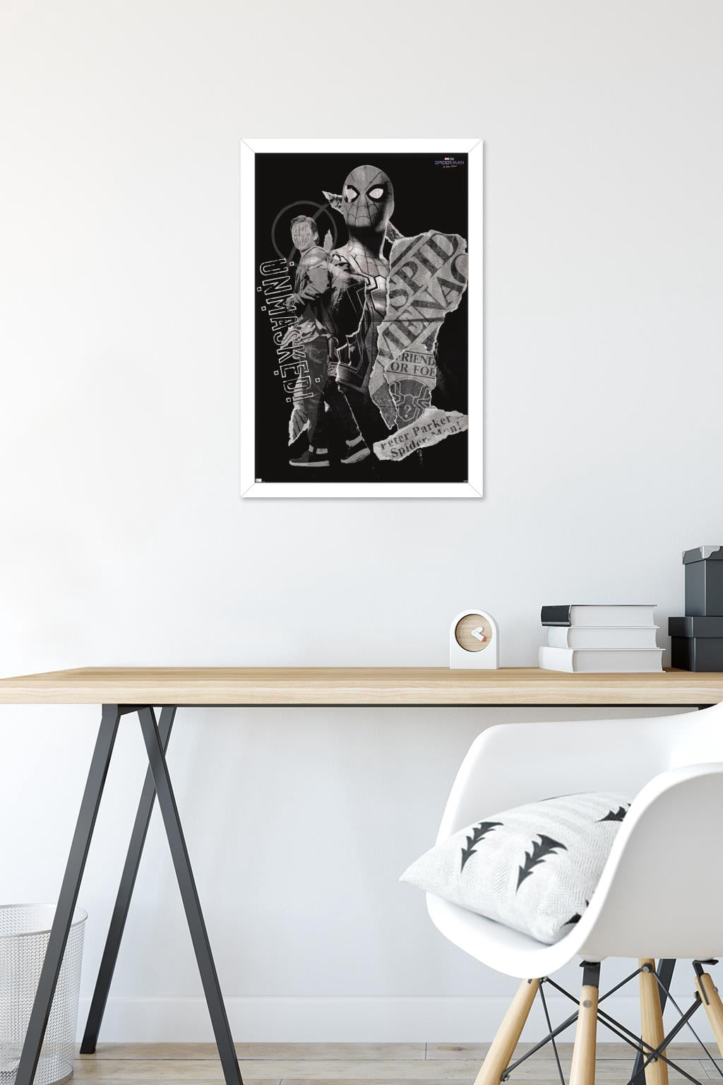 Marvel Spider-Man: No Way Home - Unmasked 16.5" x 24.25" Framed Poster, by Trends International