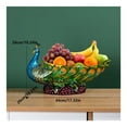 thumbnail image 2 of Plato de fruta de pavo real, frutero, cesta de fruta creativa de moda, aperitivos, plato de fruta seca, adornos de decoración de escritorio, 2 of 9