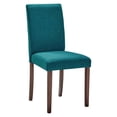 thumbnail image 4 of Modway Prosper Upholstered Fabric Dining Side Chair Set of 2 in Teal, 4 of 10