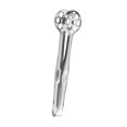 thumbnail image 4 of Accesorios de cocina Clip de cocina Diseño hueco Clip de comida de metal resistente con forma de balón de fútbol para acampar, la parrilla, , Plata, 4 of 8