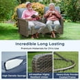 thumbnail image 5 of Brafab Patio Furniture Sets with Swivel Chairs and Fire Pit Table Outdoor Conversation Set for Garden, 5 of 9