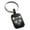 Black, variant on Stainless Steel Day of the Dead Sugar Skull Panda Engraved Small Rectangle Dog Tag Charm Keychain Keyring