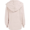 thumbnail image 4 of Fangasis Women Coat Hooded Jacket Cardigan Outwear Ladies Warm Overcoats Fuzzy Travel Pink 2XL, 4 of 6