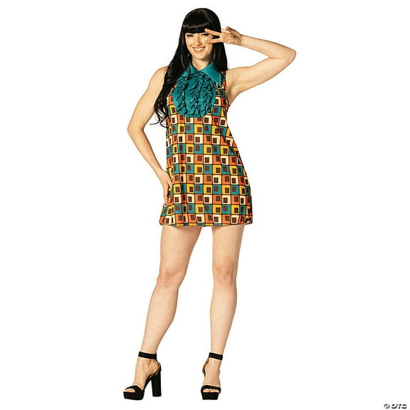 Morris Costumes - s Swaggertown Orange Cubes Dress Costume - Medium 6-8