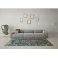 thumbnail image 3 of Ahgly Company Indoor Rectangle Persian Light Blue Traditional Area Rugs, 2' x 5', 3 of 4