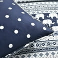 thumbnail image 4 of Lush Decor Elephant Stripe 4 Piece Quilt Set, Navy, Twin, 4 of 4