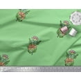 thumbnail image 3 of Soimoi Rayon Crepe Fabric Leaves & Floral Block Decor Fabric Printed Yard 46 Inch Wide, 3 of 3
