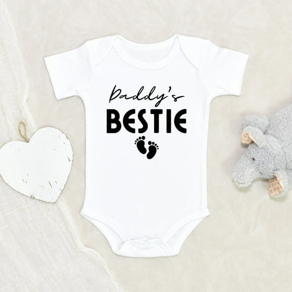 Newbabywishes - Daddy's Bestie Baby Clothes for Boys and Girls - Unisex Baby Clothes